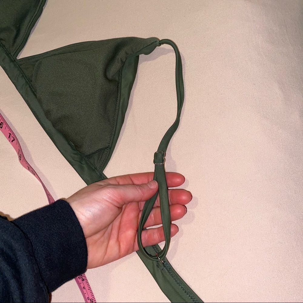 Hunter Green Bikini Top - Picture 6 of 9